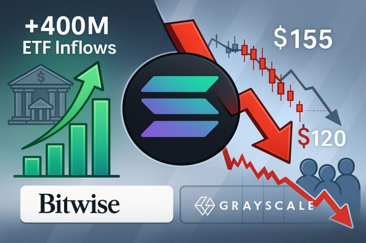 Solana ETF hút hơn 400 triệu USD, nhưng giá SOL vẫn lao dốc mạnh