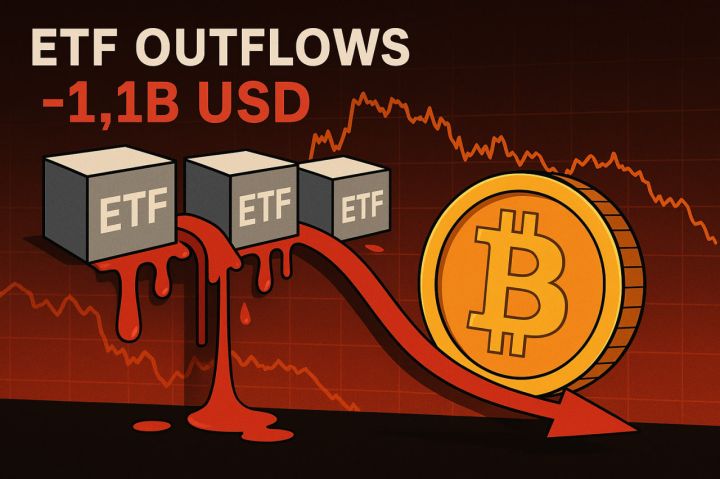 Bitcoin ETF bị rút 1,1 tỷ USD khi cảnh báo mini bear market