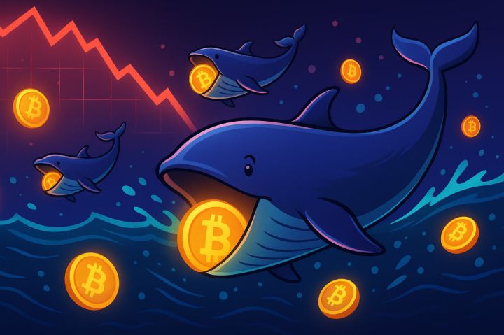 Cá voi Bitcoin giao dịch mạnh kỷ lục khi thị trường hoảng loạn