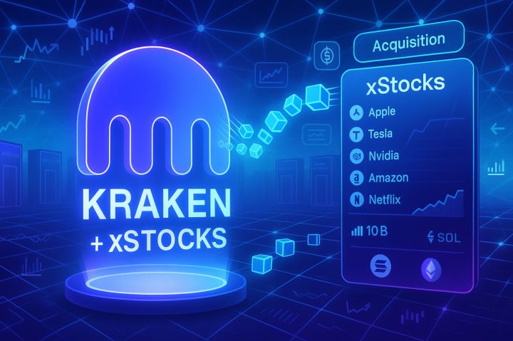 Kraken thâu tóm Backed Finance để đưa nền tảng xStocks vào hệ sinh thái