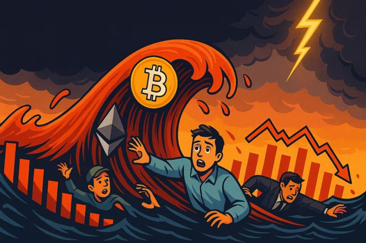 Bitcoin và Ethereum dẫn đầu làn sóng thanh lý kỷ lục, hơn 1,5 triệu trader bị cuốn phăng