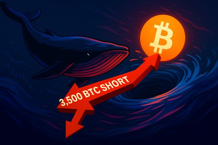 Cá voi Bitcoin mở vị thế short 3.500 BTC, thị trường đối mặt áp lực mới