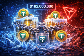 Tether phong tỏa 182 triệu USD USDT trên blockchain Tron